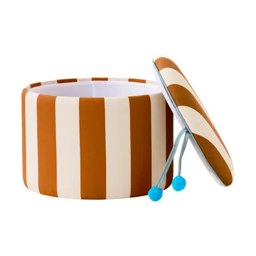 Pouf cilindrico con contenitore - Marrone, Ø40x30,5 cm - Kid's Concept