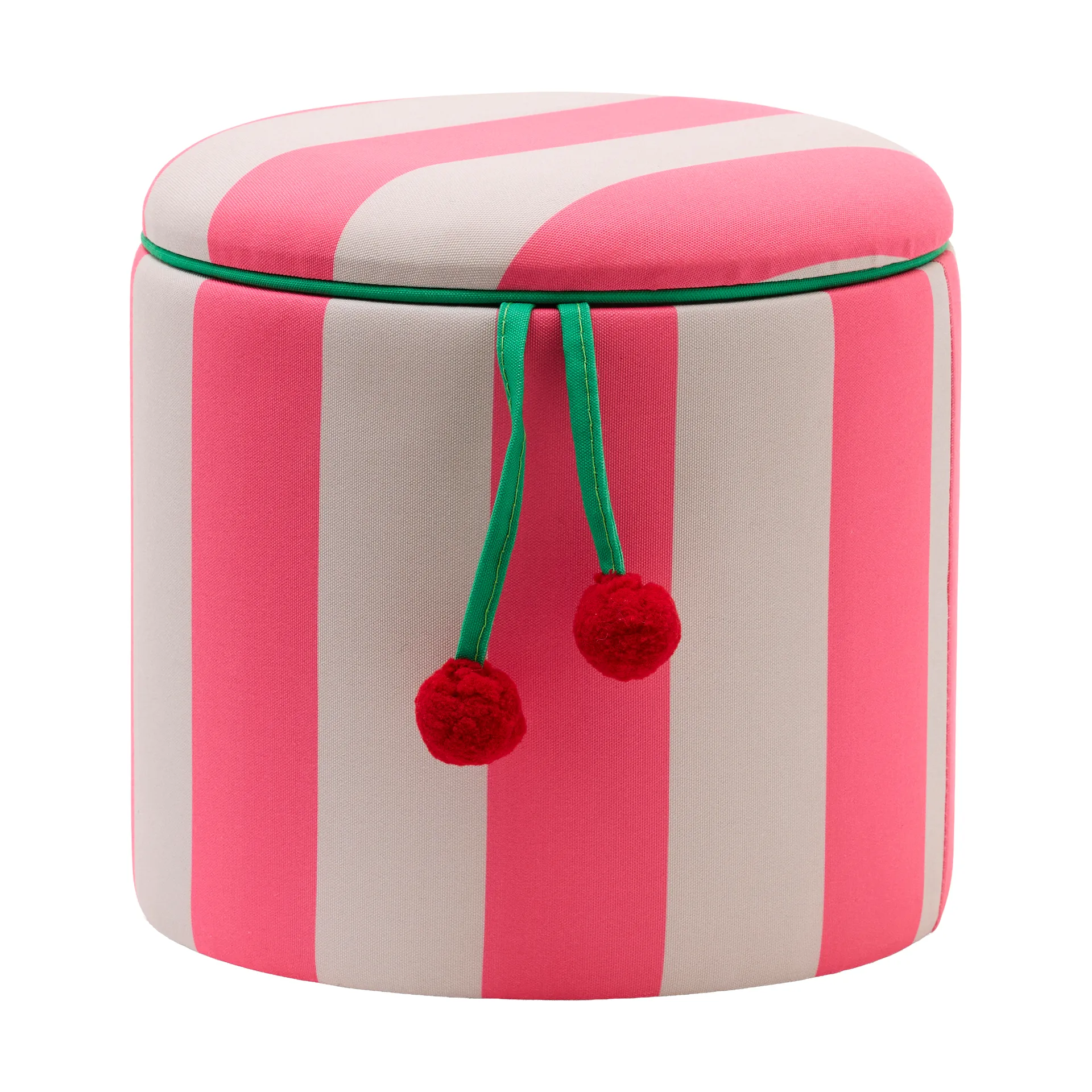 Pouf cilindrico con contenitore, Rosa, Ø40x30,5 cm Kid's Concept