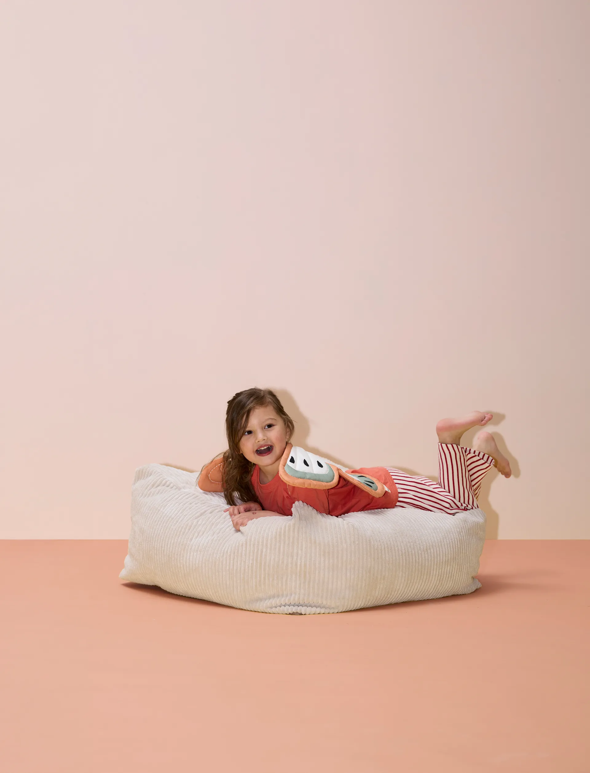 Pouf da seduta per bambini Kid's Base 85x85x34 cm, Naturale bianco Kid's Concept