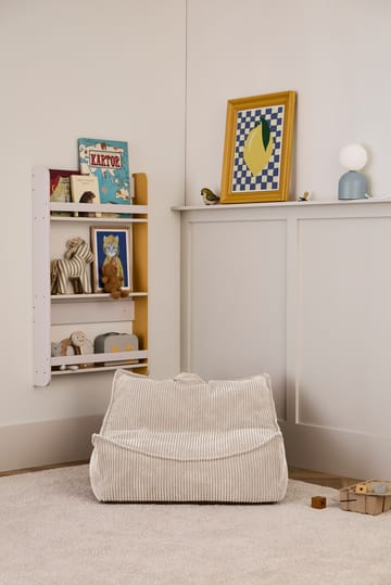 Pouf per bambini Kid's Base - Naturale bianco - Kid's Concept
