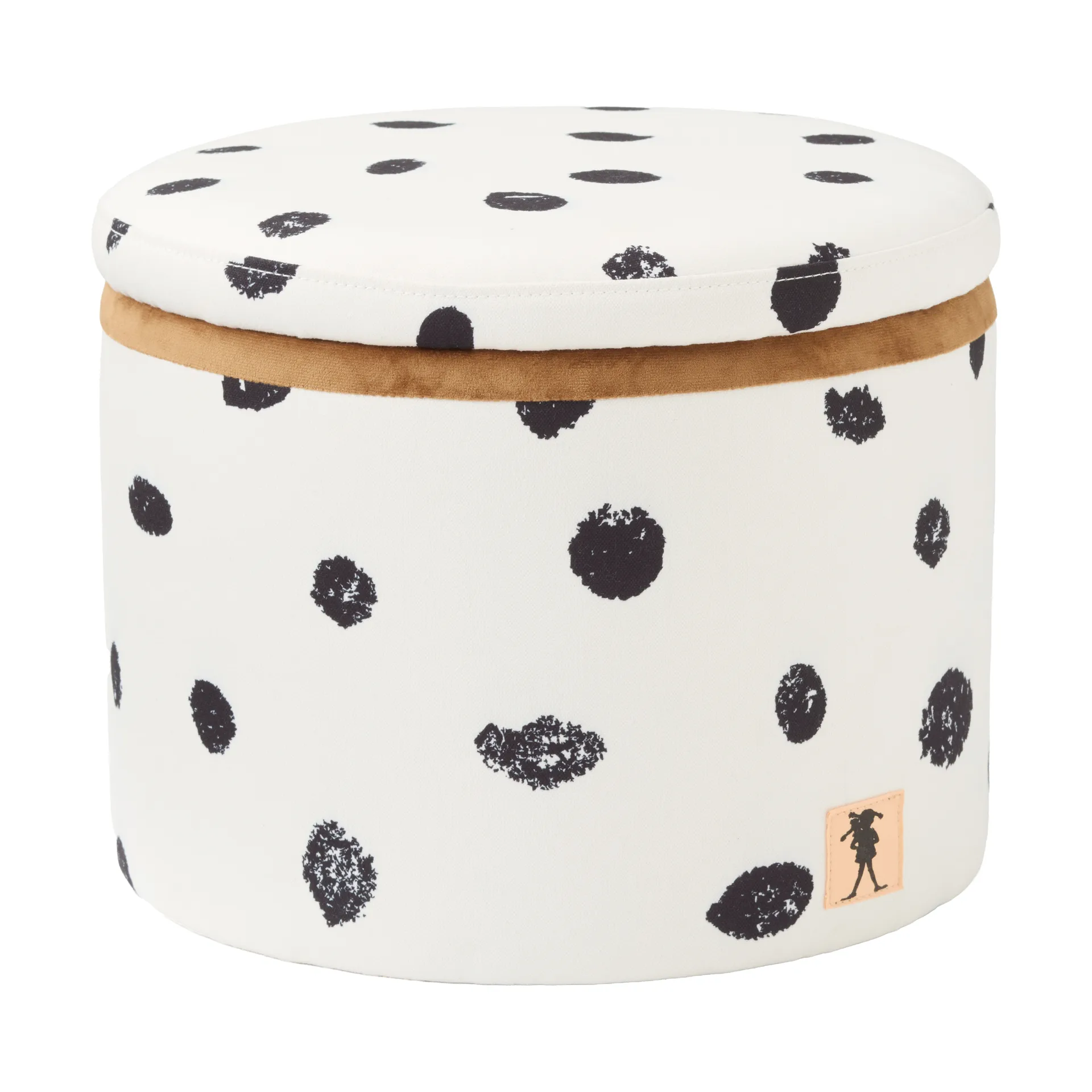 Pouf Pippi con contenitore Ø40x30,5 cm, Multi Kid's Concept