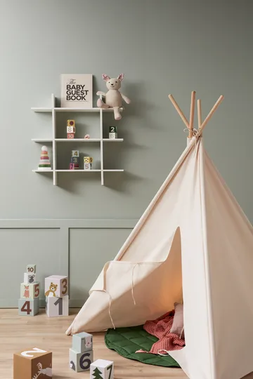 Scaffale da parete 3 ripiani Star - Bianco - Kid's Concept