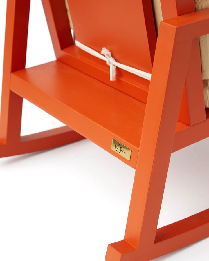 Sedia a dondolo Carl Larsson, Arancione, colore naturale Kid's Concept