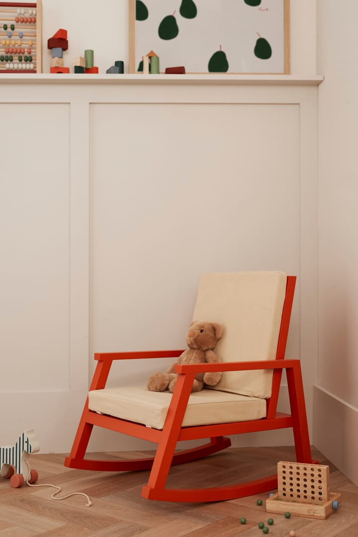 Sedia a dondolo Carl Larsson, Arancione, colore naturale Kid's Concept