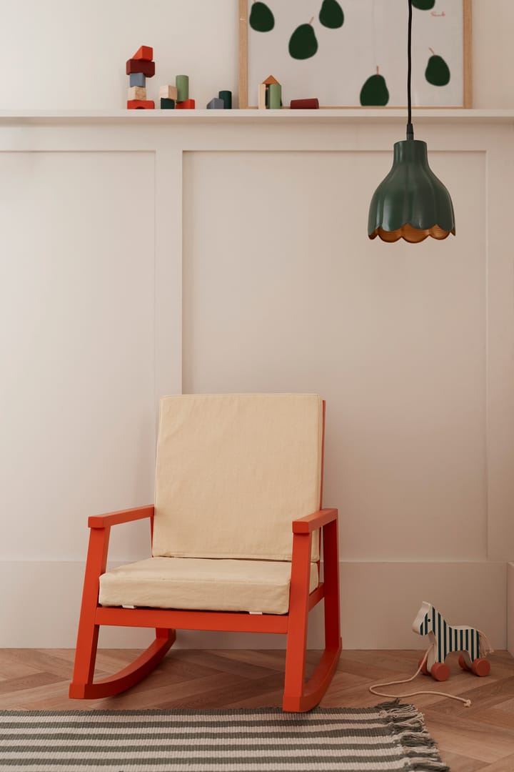 Sedia a dondolo Carl Larsson, Arancione, colore naturale Kid's Concept