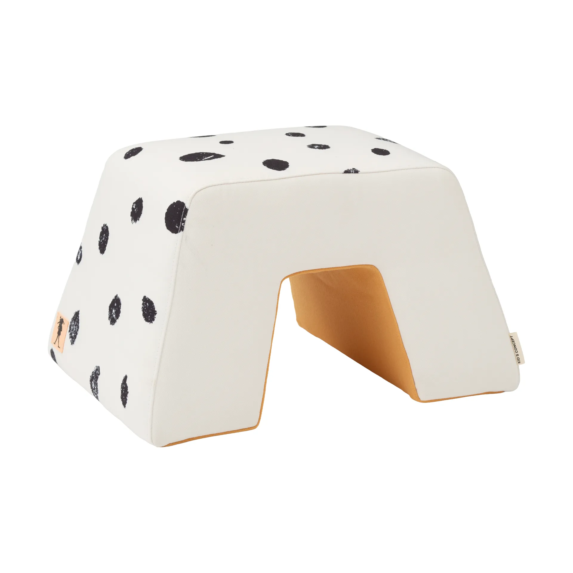 Sgabello Pippi , Bianco-arancione Kid's Concept