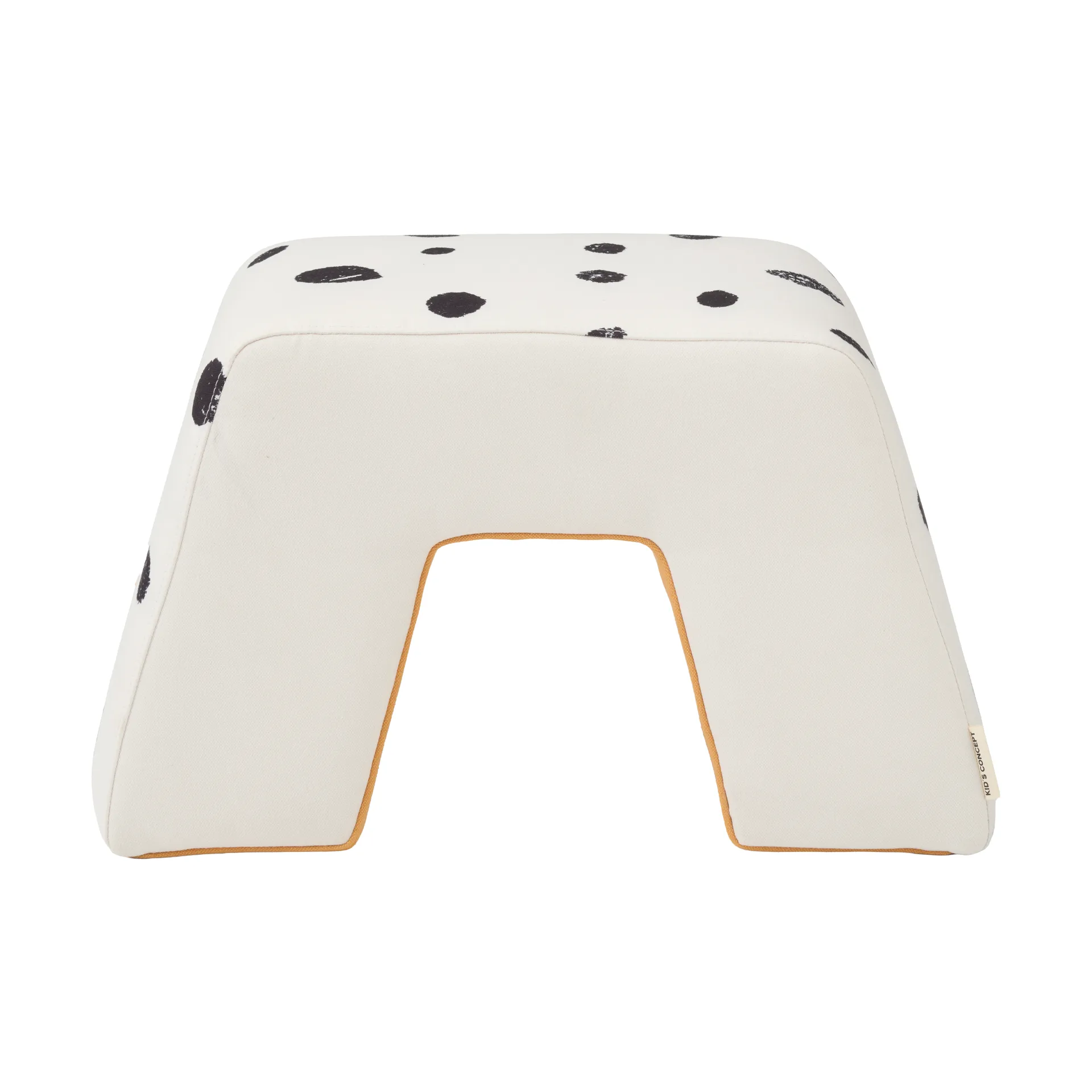 Sgabello Pippi , Bianco-arancione Kid's Concept