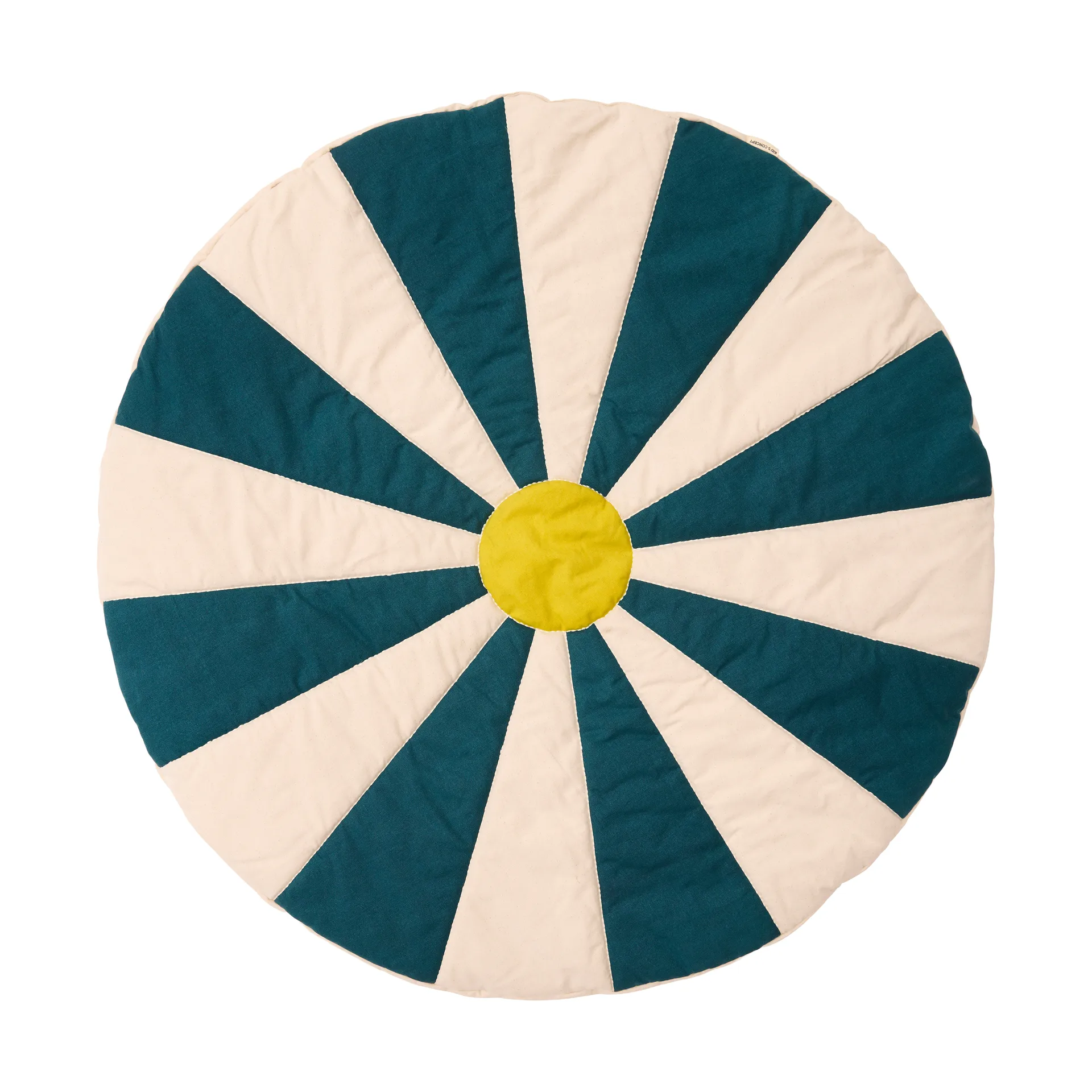 Tappeto da gioco Cirkus, Verde-blu, Ø112x2 cm Kid's Concept