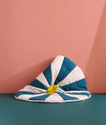 Tappeto da gioco Cirkus - Verde-blu, Ø112x2 cm - Kid's Concept