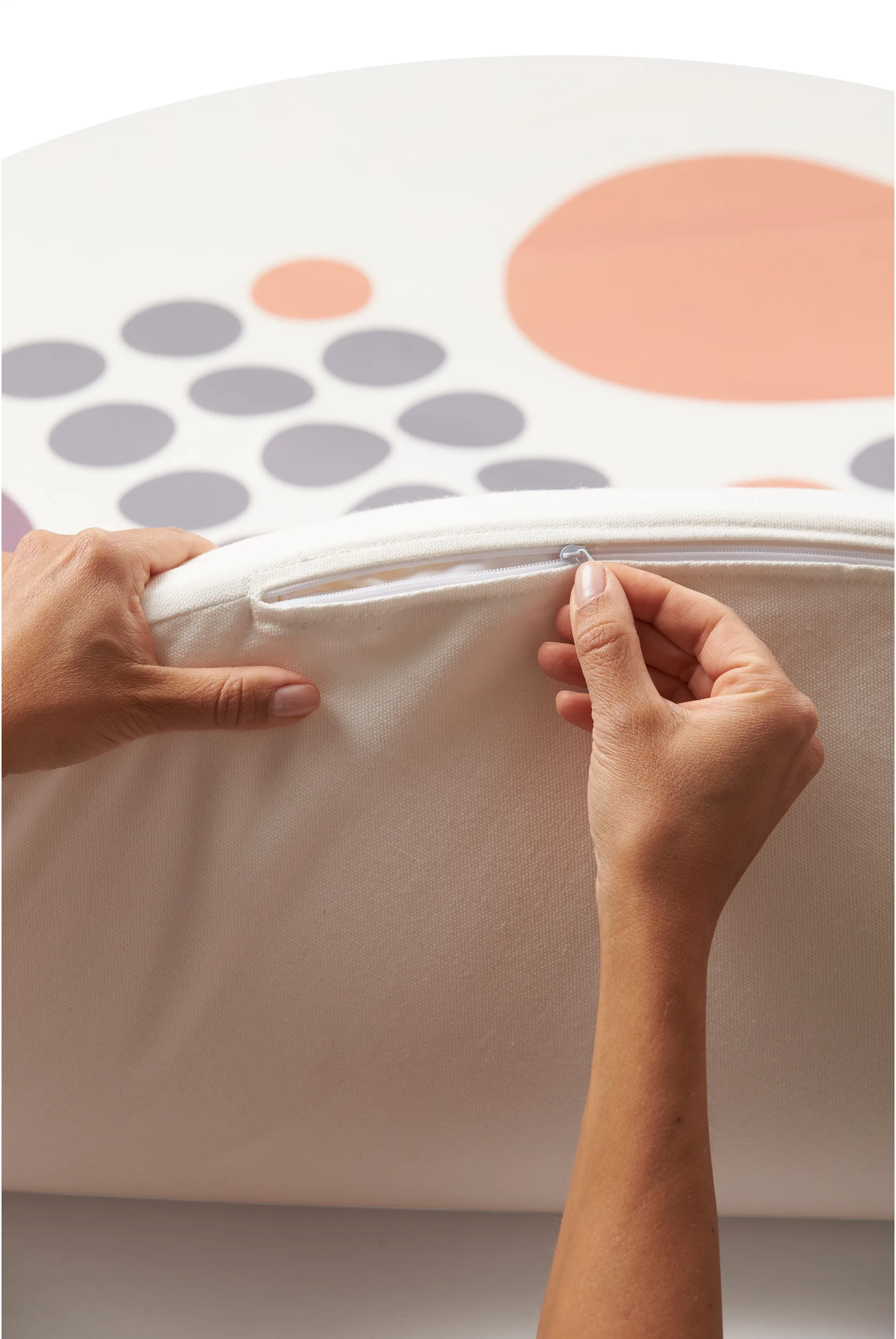 Tappeto per bambini Kid's Base fiaspel Ø 110 cm, Bianco Kid's Concept