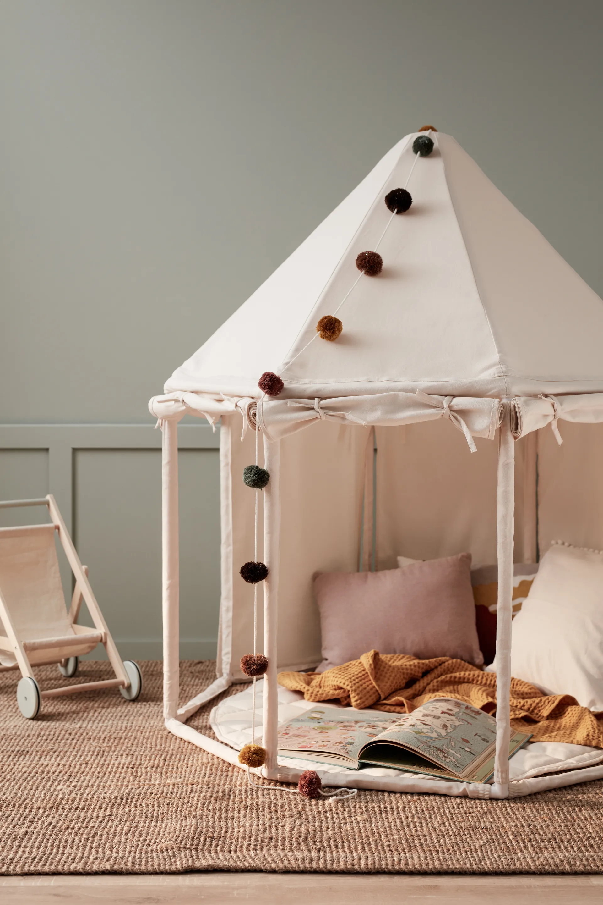 Tenda a padiglione Kid's Base, Bianco naturale Kid's Concept