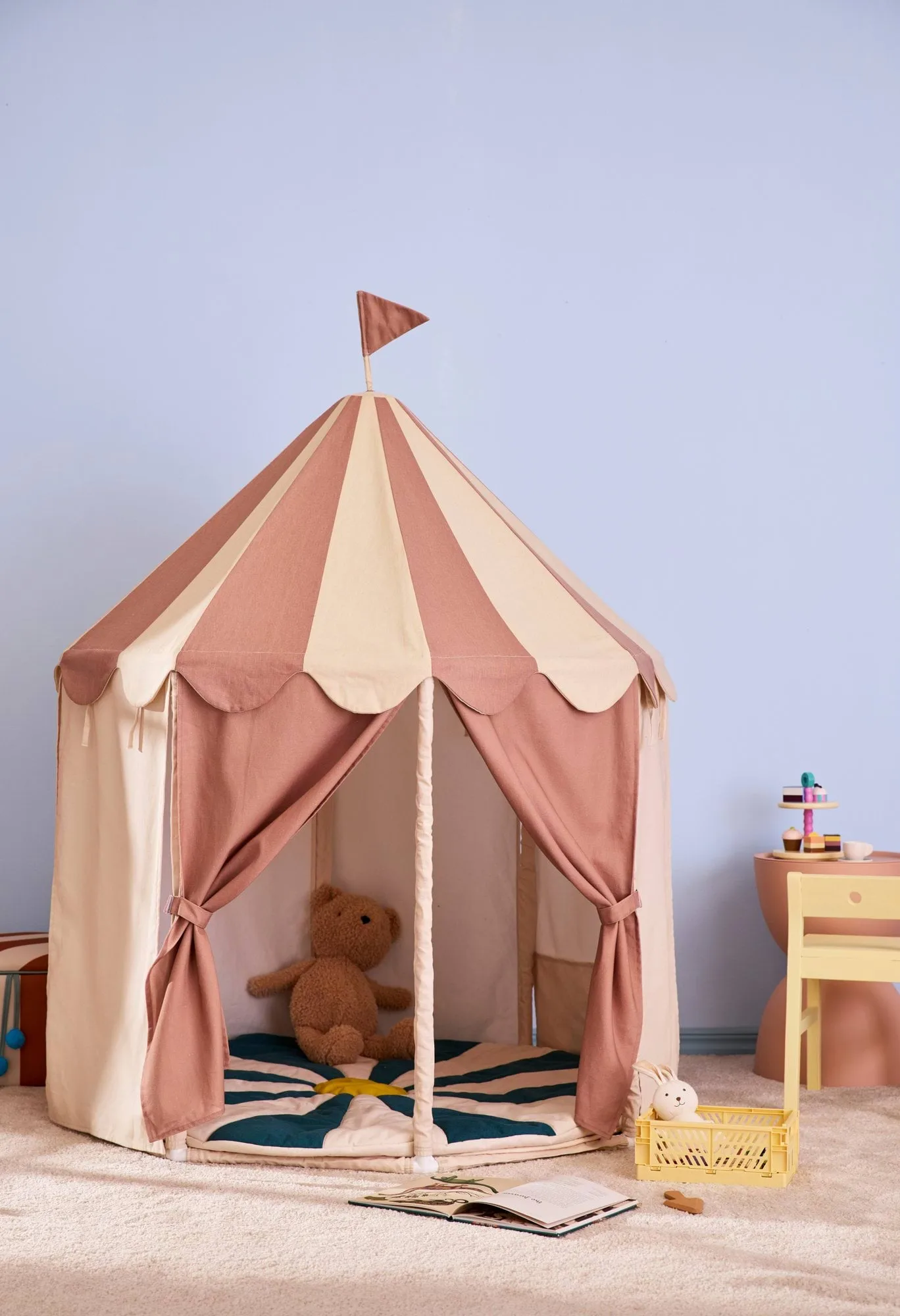 Tenda a padiglione Kid's Base, Riga marrone Kid's Concept
