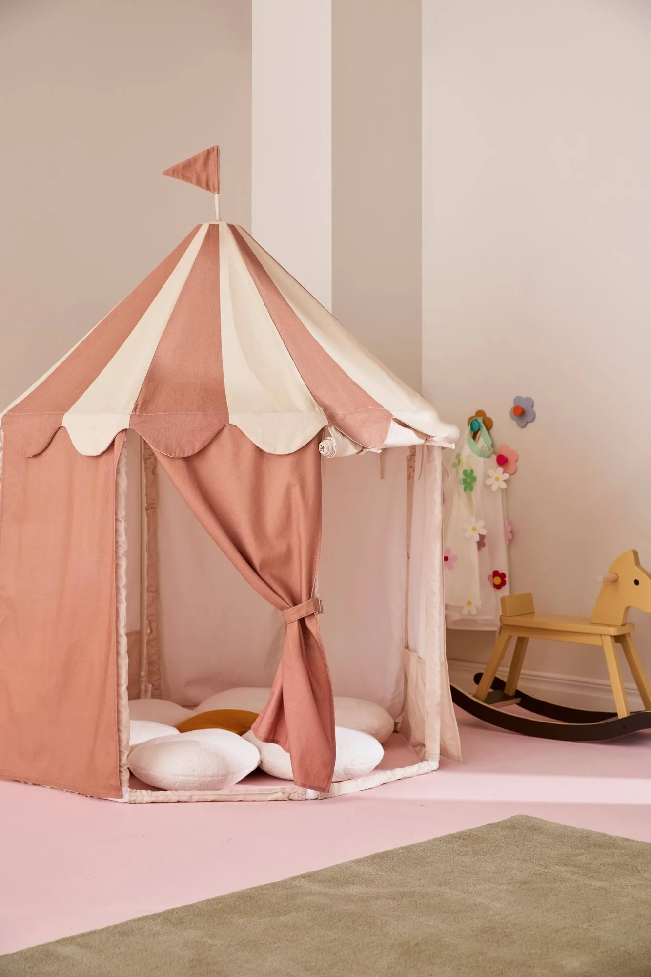 Tenda a padiglione Kid's Base, Riga marrone Kid's Concept