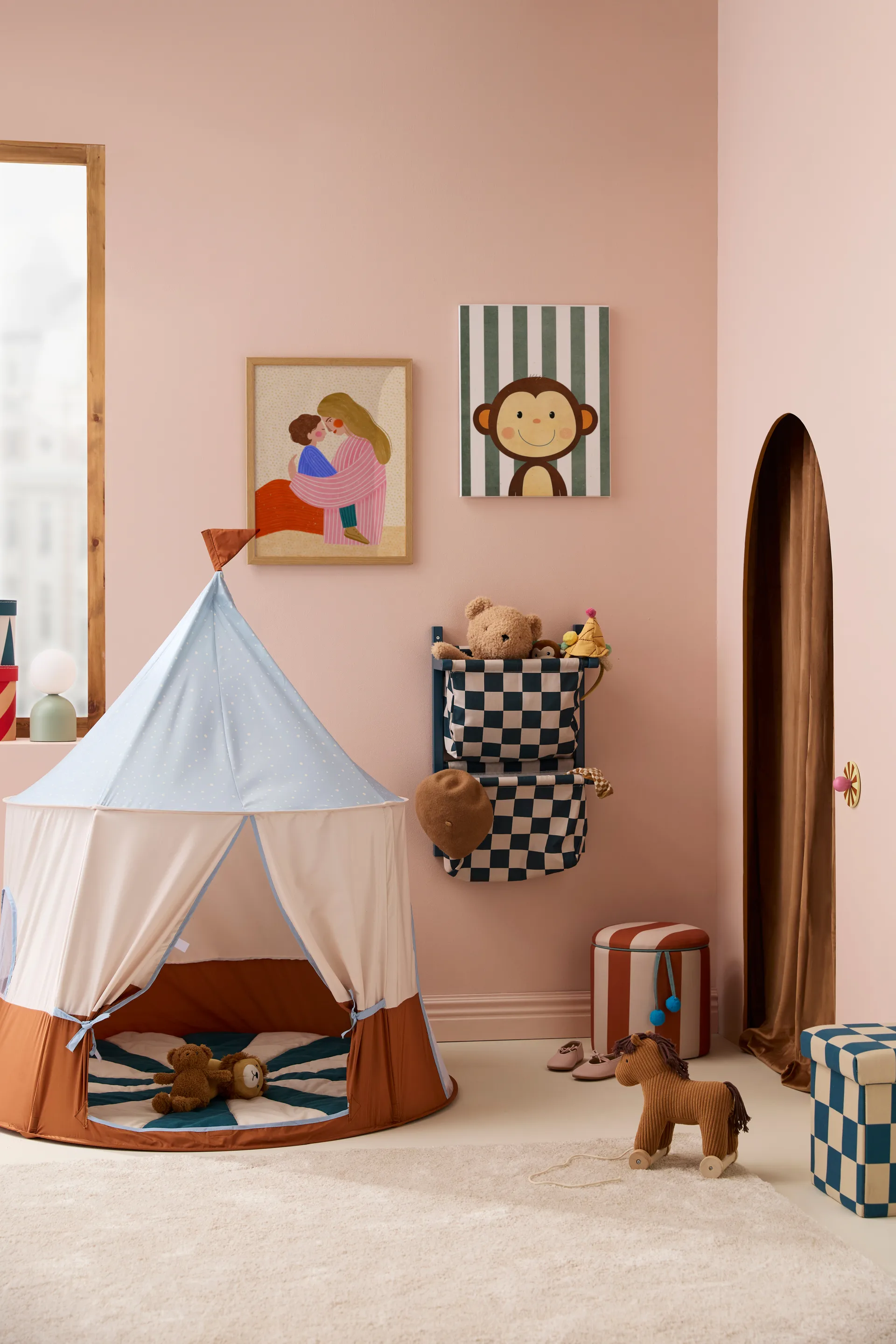 Tenda da circo, Blu, Ø115x120 cm Kid's Concept