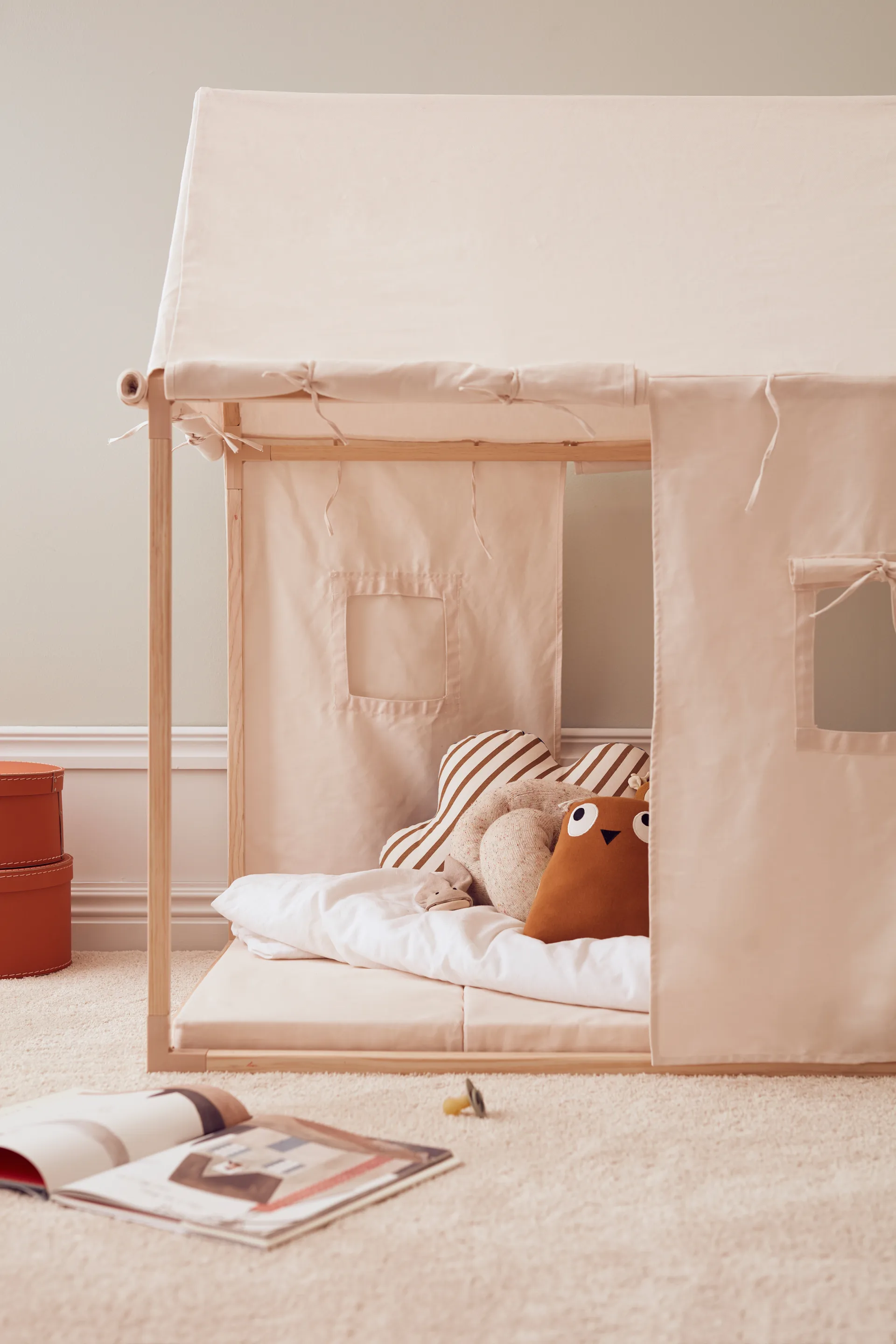 Tenda da gioco Kid's Base, Bianco naturale Kid's Concept