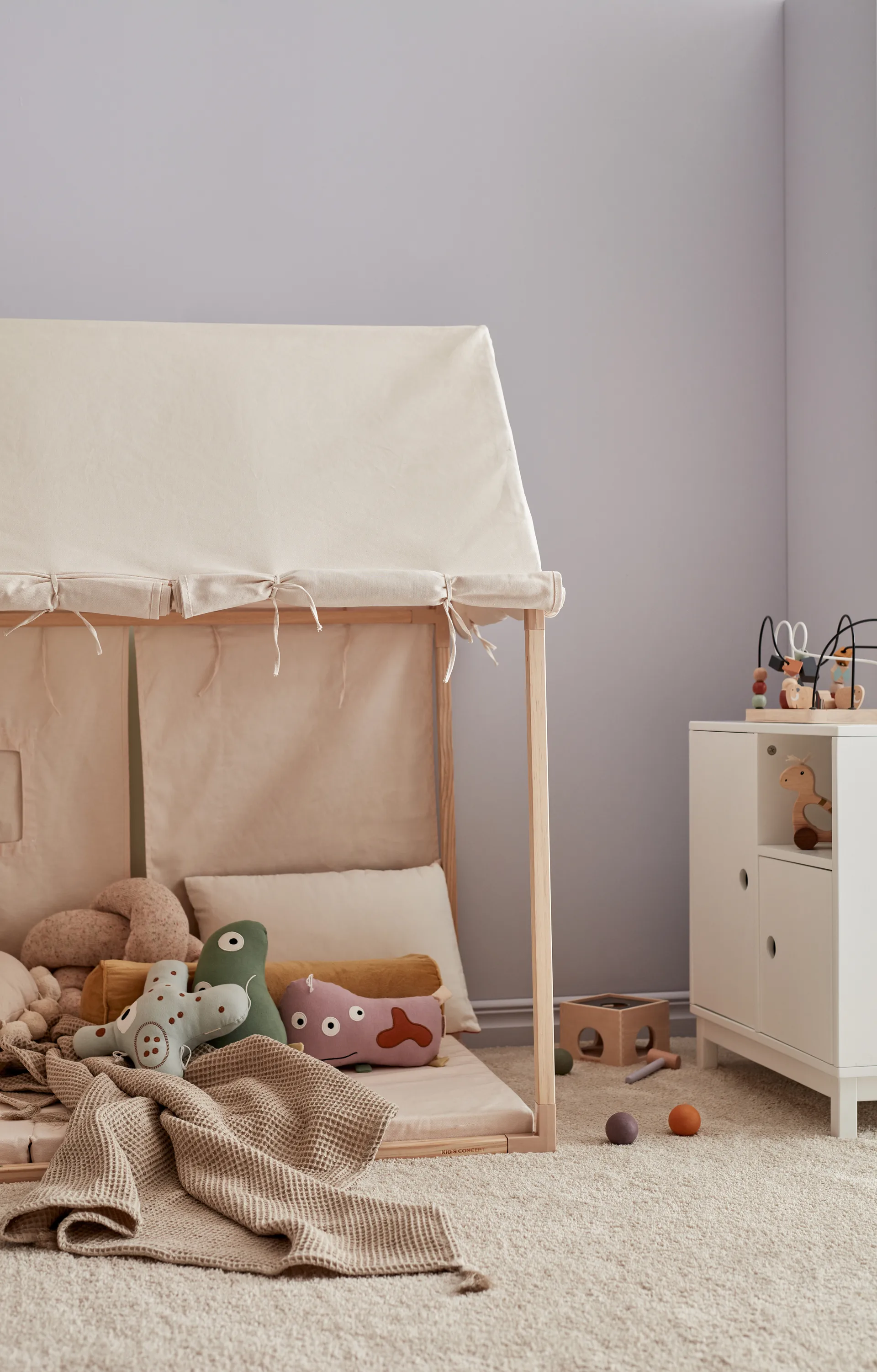 Tenda da gioco Kid's Base, Bianco naturale Kid's Concept