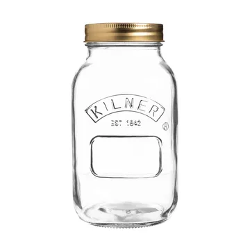 Barattolo per conserve rotondo Kilner - Chiaro-oro, 1 L - Kilner