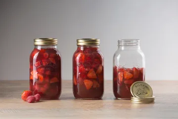 Barattolo per conserve rotondo Kilner - Chiaro-oro, 1 L - Kilner