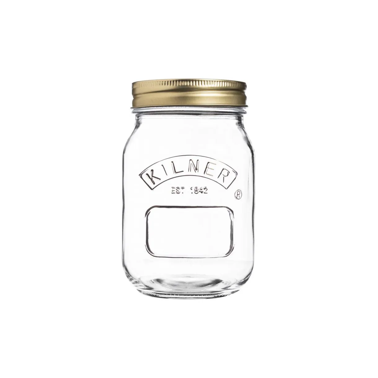 Barattolo per conserve rotondo Kilner, Trasparente-oro, 0,5 L Kilner