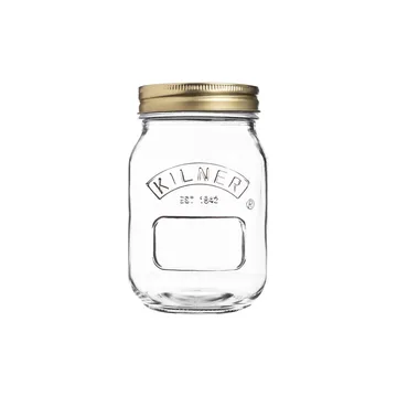 Barattolo per conserve rotondo Kilner - Trasparente-oro, 0,5 L - Kilner