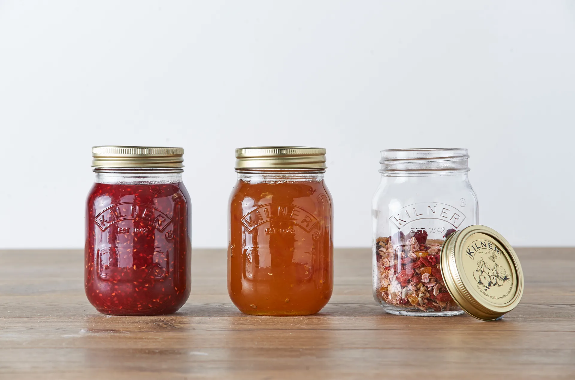Barattolo per conserve rotondo Kilner, Trasparente-oro, 0,5 L Kilner