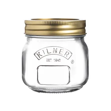 Barattolo per conserve rotondo Kilner - Trasparente-oro, 250 ml - Kilner