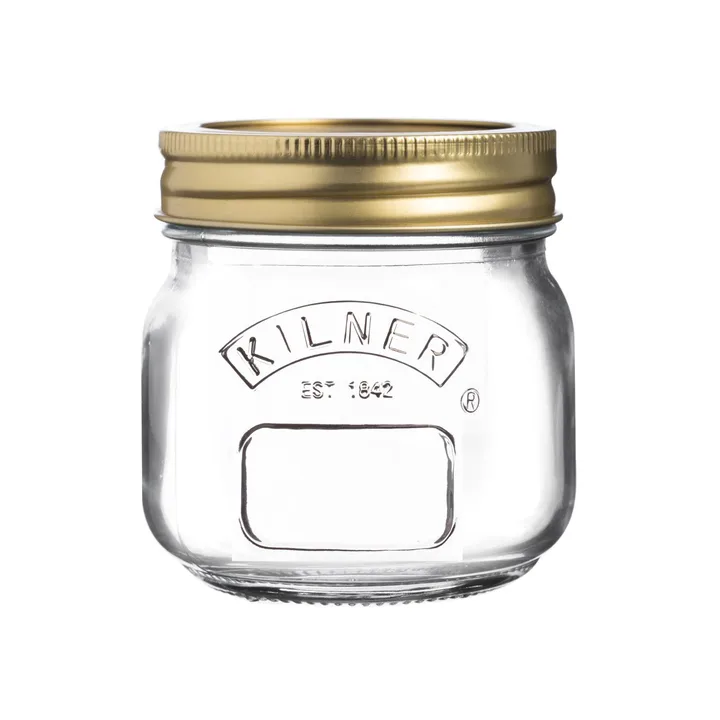Barattolo per conserve rotondo Kilner - Trasparente-oro, 250 ml - Kilner