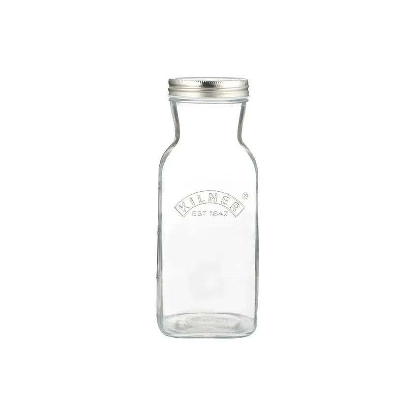 Bottiglia per succo e salsa Kilner, Chiaro-acciaio inox, 1 L Kilner