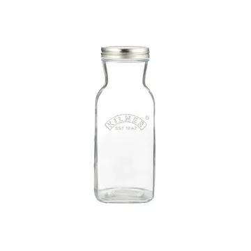Bottiglia per succo e salsa Kilner - Chiaro-acciaio inox, 1 L - Kilner