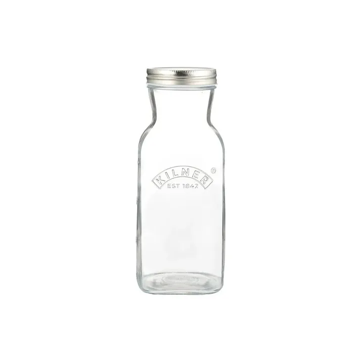 Bottiglia per succo e salsa Kilner - Chiaro-acciaio inox, 1 L - Kilner