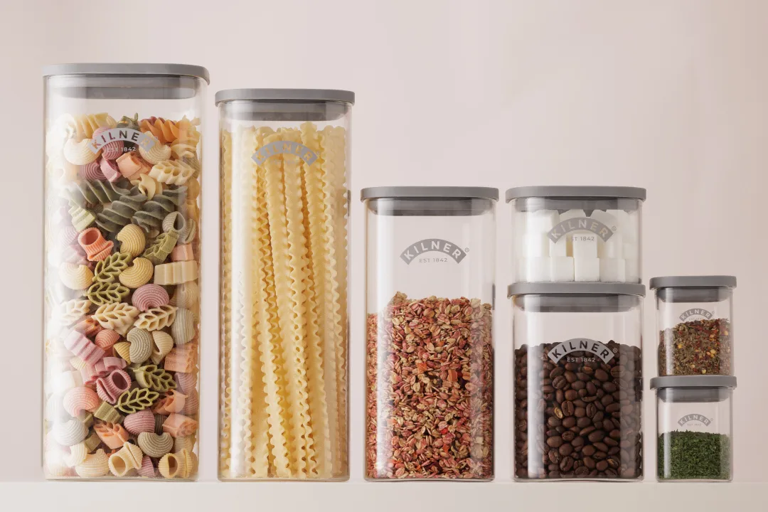 Bottiglia per succo e salsa Kilner, Chiaro-acciaio inox, 1 L Kilner