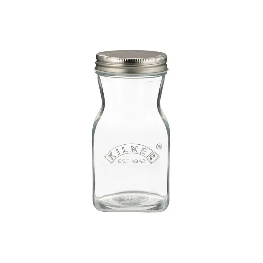 Bottiglia per succo e salsa Kilner, Trasparente-acciaio inox, 0,5 L Kilner