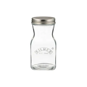 Bottiglia per succo e salsa Kilner - Trasparente-acciaio inox, 0,5 L - Kilner