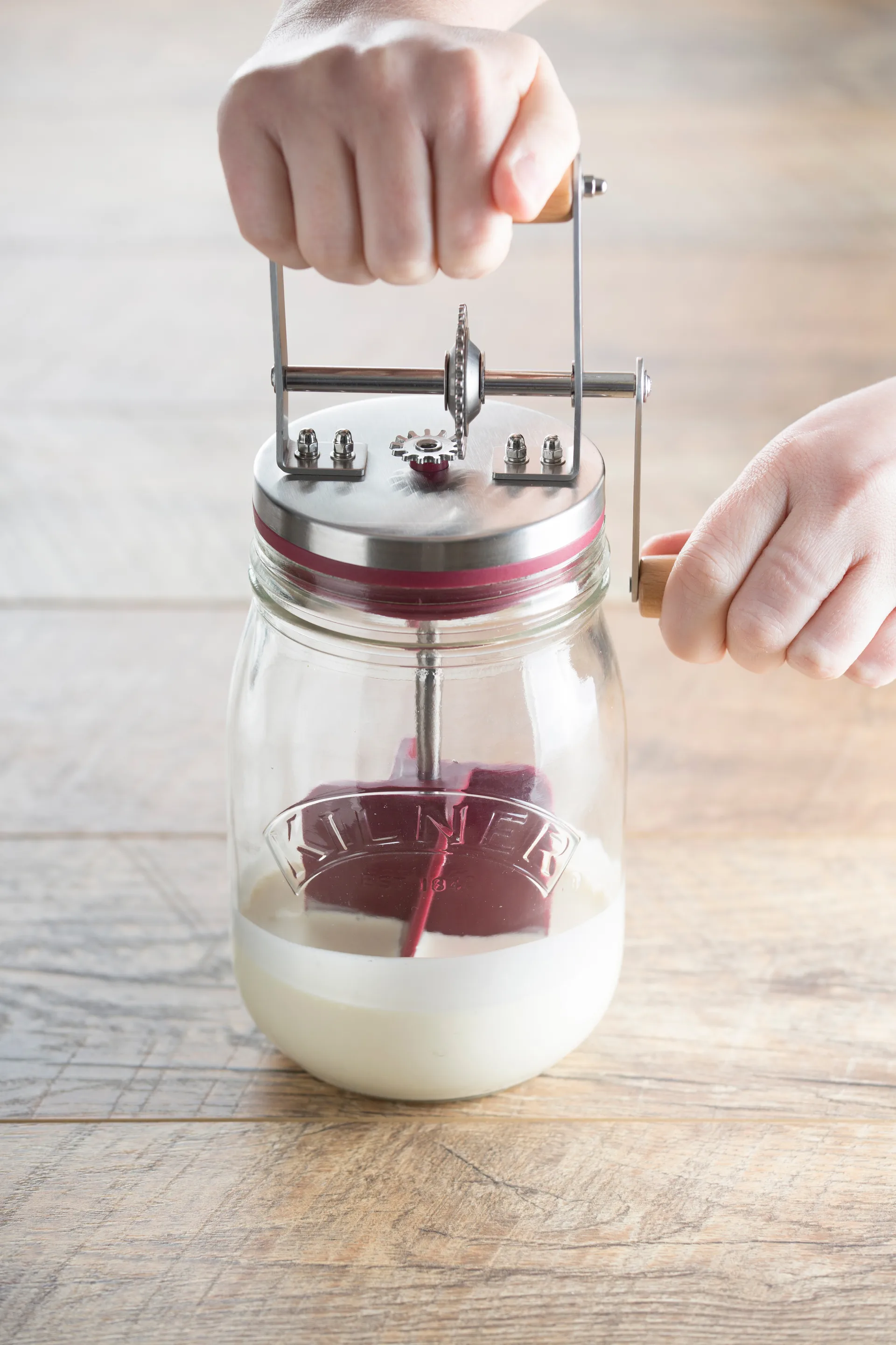 Churn di burro Kilner, Chiaro-rosso, 1 L Kilner