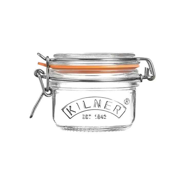 Kilner barattolo rotondo con chiusura a leva - Trasparente, 125 ml - Kilner