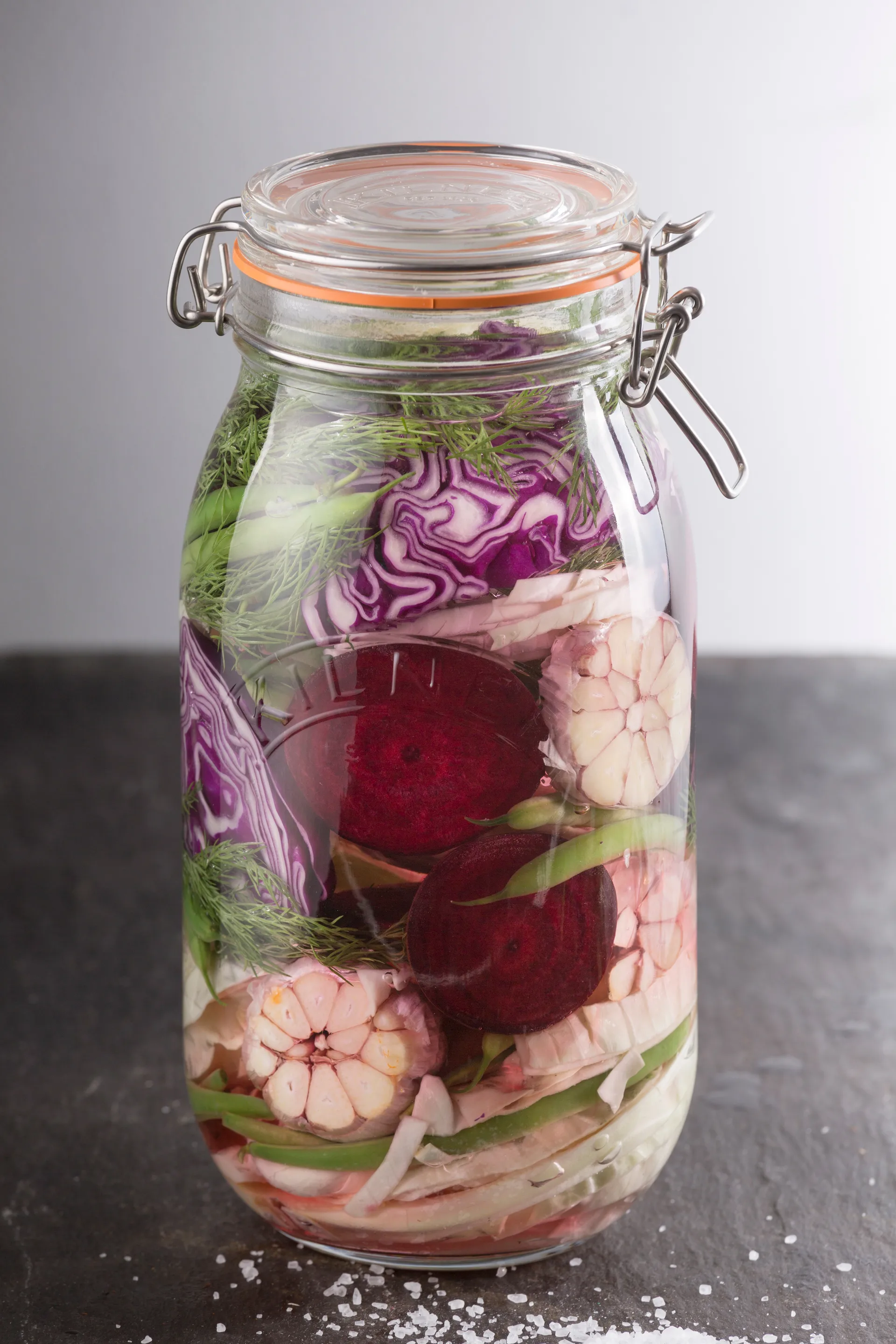 Kilner barattolo rotondo con chiusura a leva, Trasparente, 1,5 L Kilner