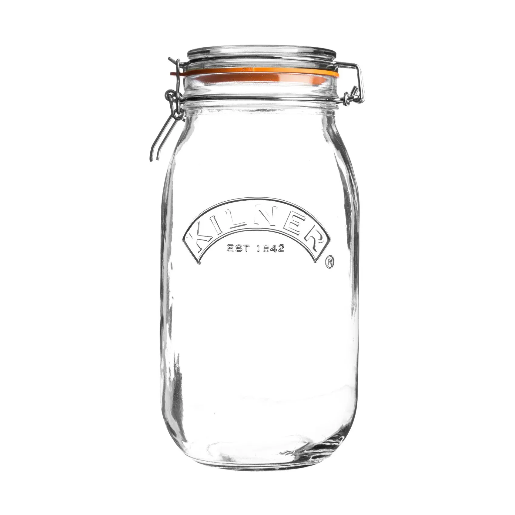 Kilner barattolo rotondo con chiusura a leva, Trasparente, 2 L Kilner