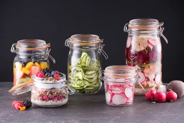 Kilner barattolo rotondo con chiusura a leva - Trasparente, 2 L - Kilner