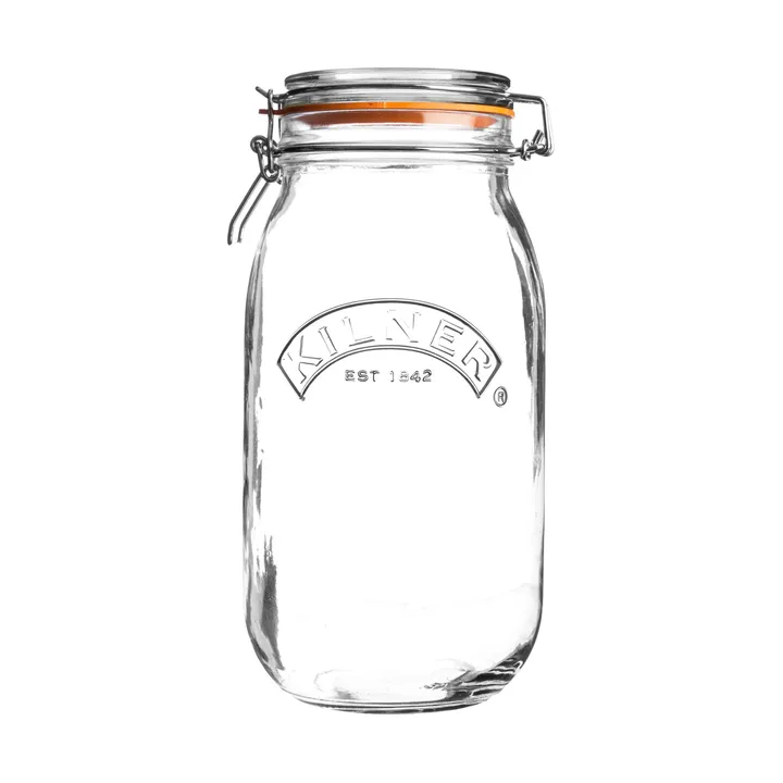Kilner barattolo rotondo con chiusura a leva - Trasparente, 3 L - Kilner