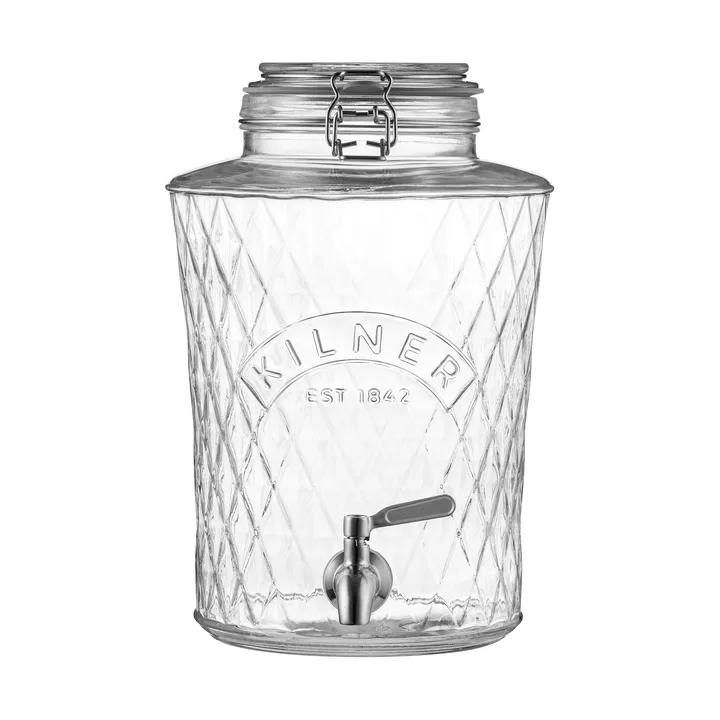 Kilner DIAMANT dispenser per bevande con rubinetto - Chiaro, 5 L - Kilner