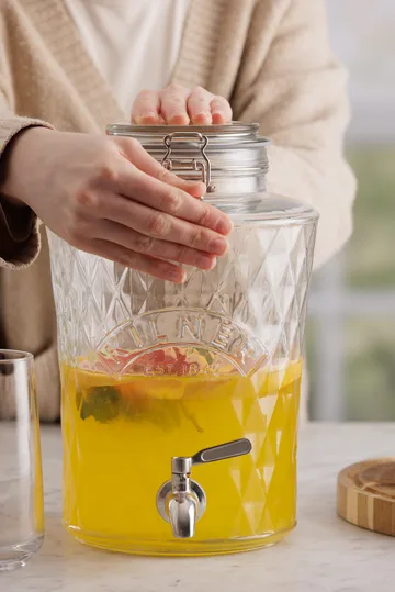 Kilner DIAMANT dispenser per bevande con rubinetto - Chiaro, 5 L - Kilner