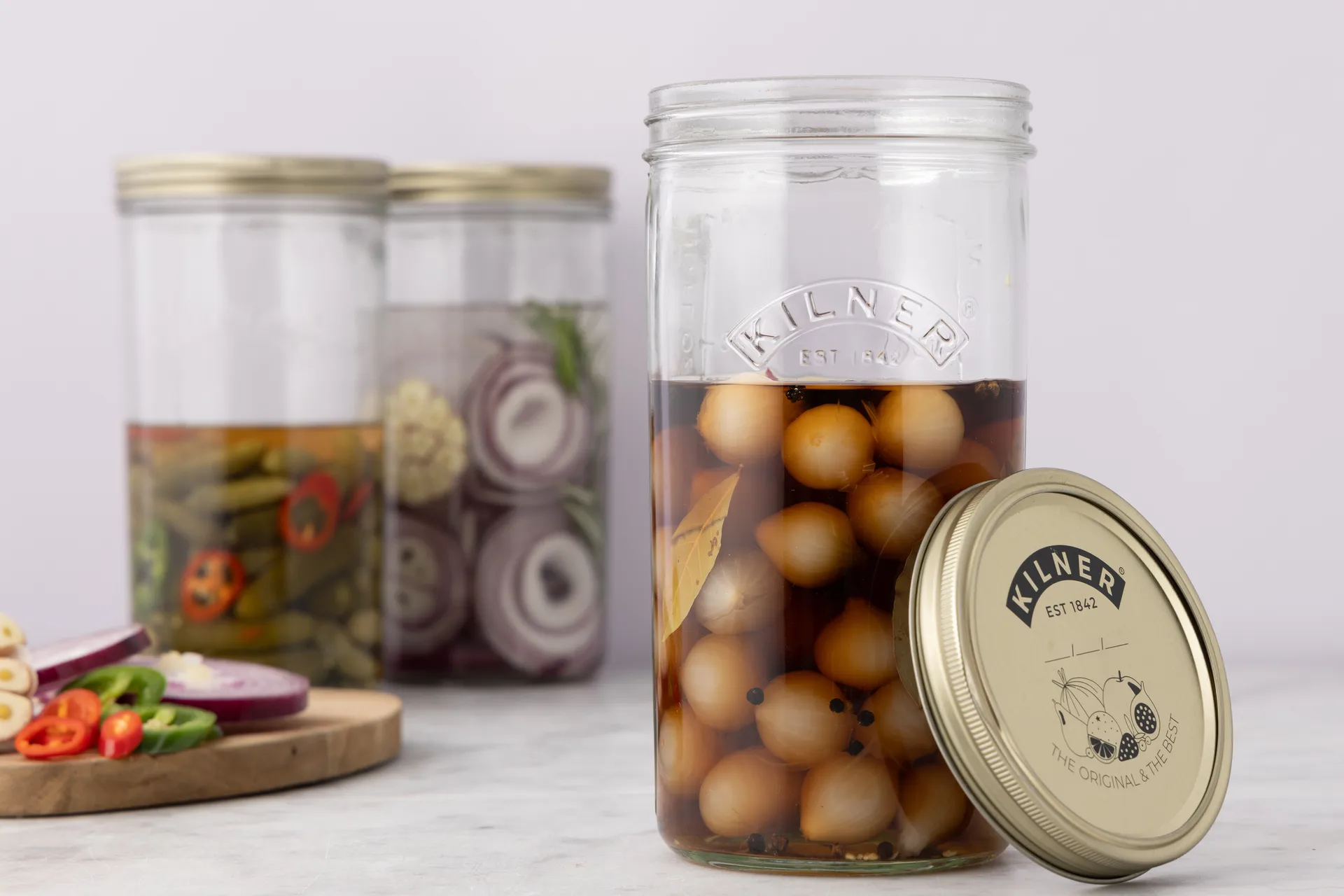 Kilner WIDE barattolo per conserve, Chiaro-oro, 1 L Kilner