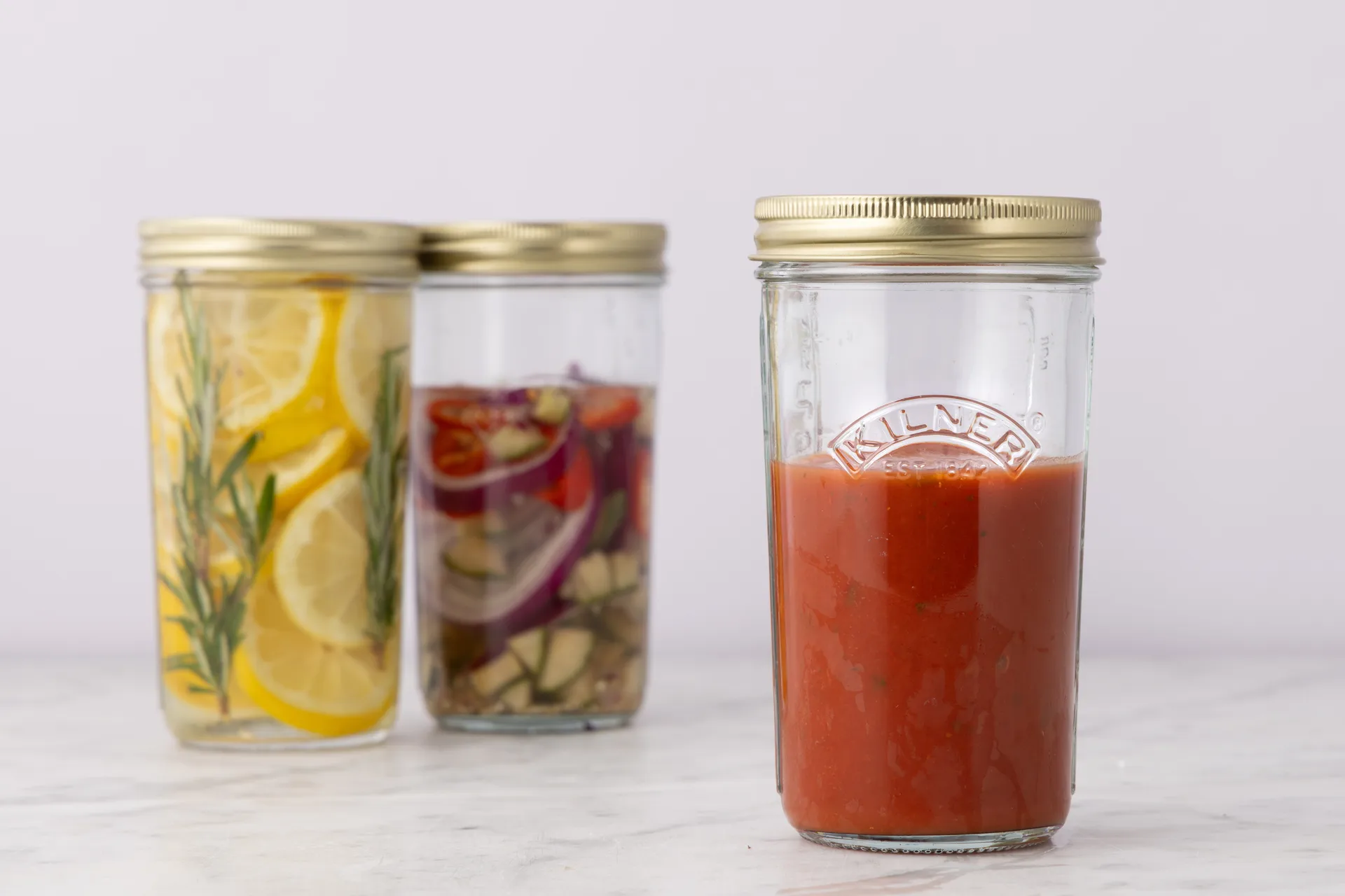 Kilner WIDE barattolo per conserve, Trasparente-oro, 0,5 L Kilner