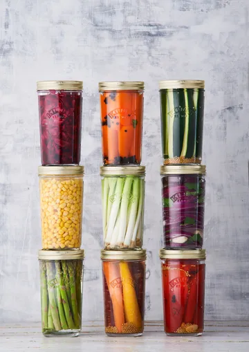 Kilner WIDE barattolo per conserve - Trasparente-oro, 0,5 L - Kilner