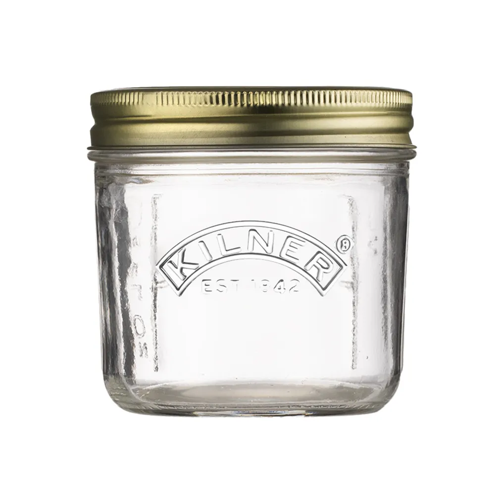 Kilner WIDE barattolo per conserve, Trasparente-oro, 200 ml Kilner