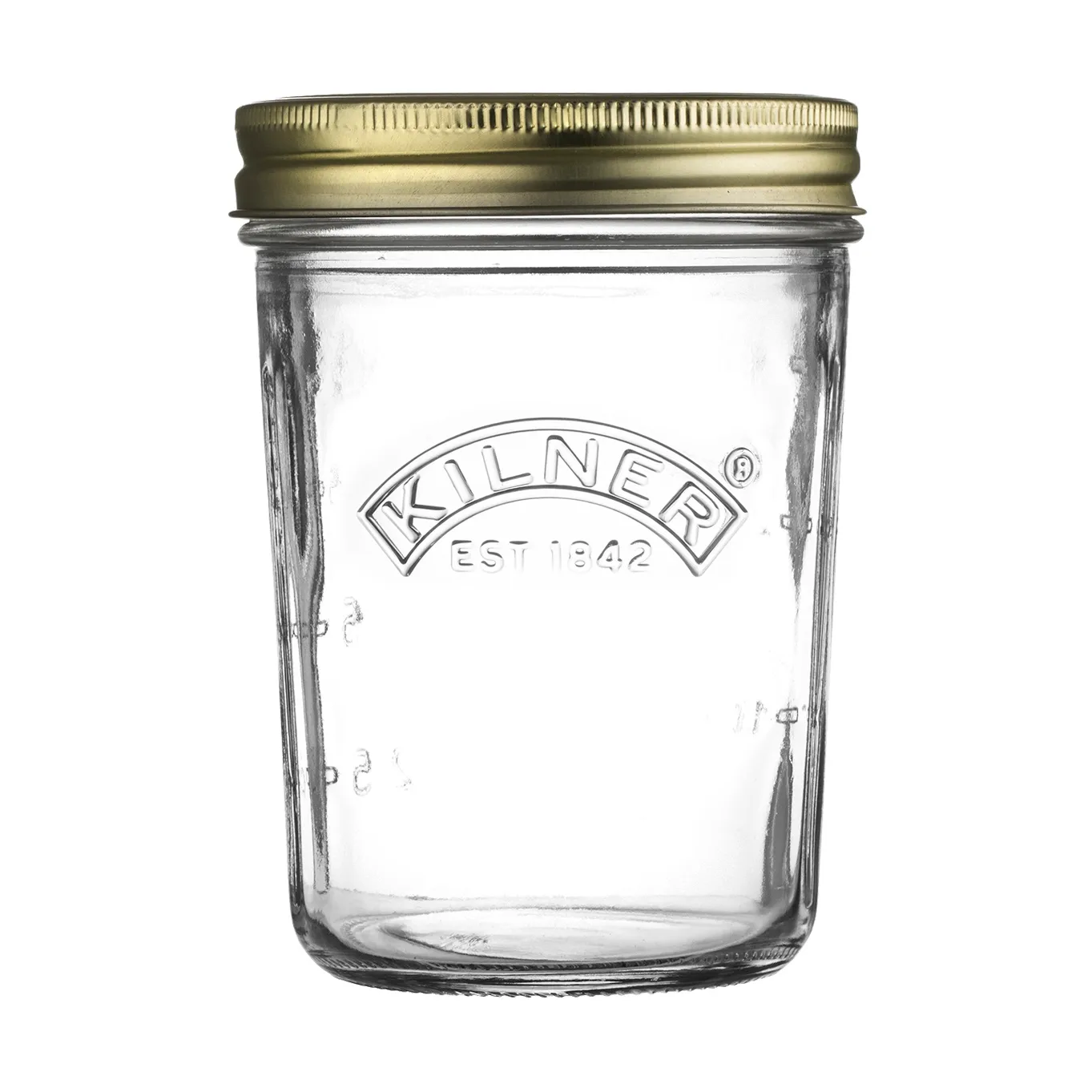 Kilner WIDE barattolo per conserve, Trasparente-oro, 350 ml Kilner