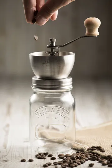 Macinacaffè Kilner - Trasparente-acciaio inox, 0,5 L - Kilner