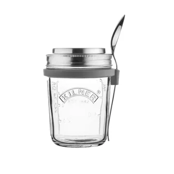 Set colazione ciotola di vetro + cucchiaio - 0,35 L - Kilner