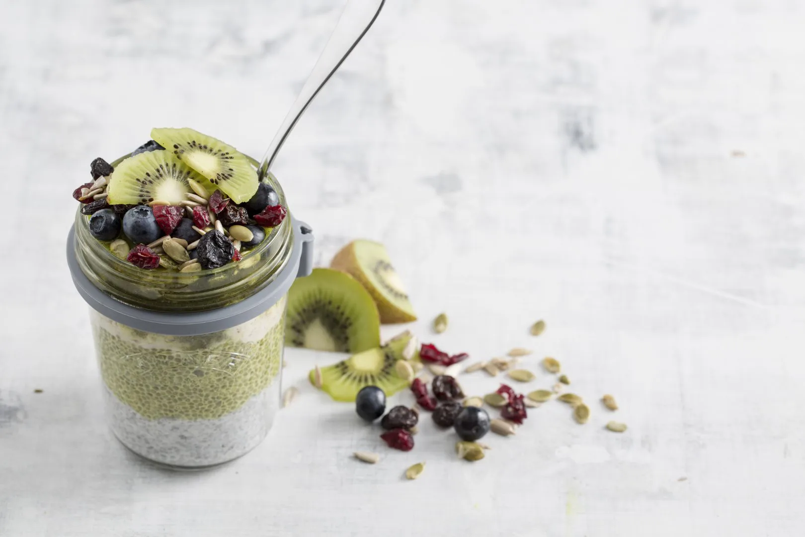 Set colazione ciotola di vetro + cucchiaio, 0,35 L Kilner