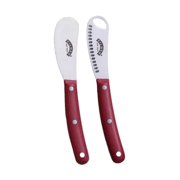 Set di coltelli da burro Kilner - Rosso-acciaio inossidabile - Kilner